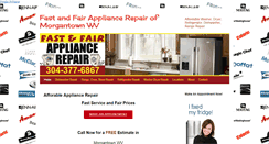 Desktop Screenshot of fastandfairappliancerepair.com